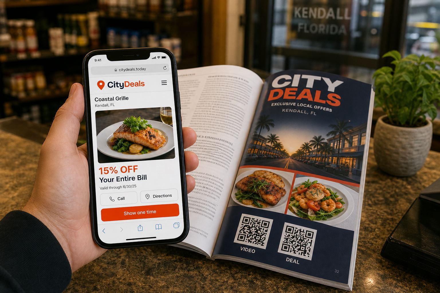 A local owner talking through a City Deals campaign