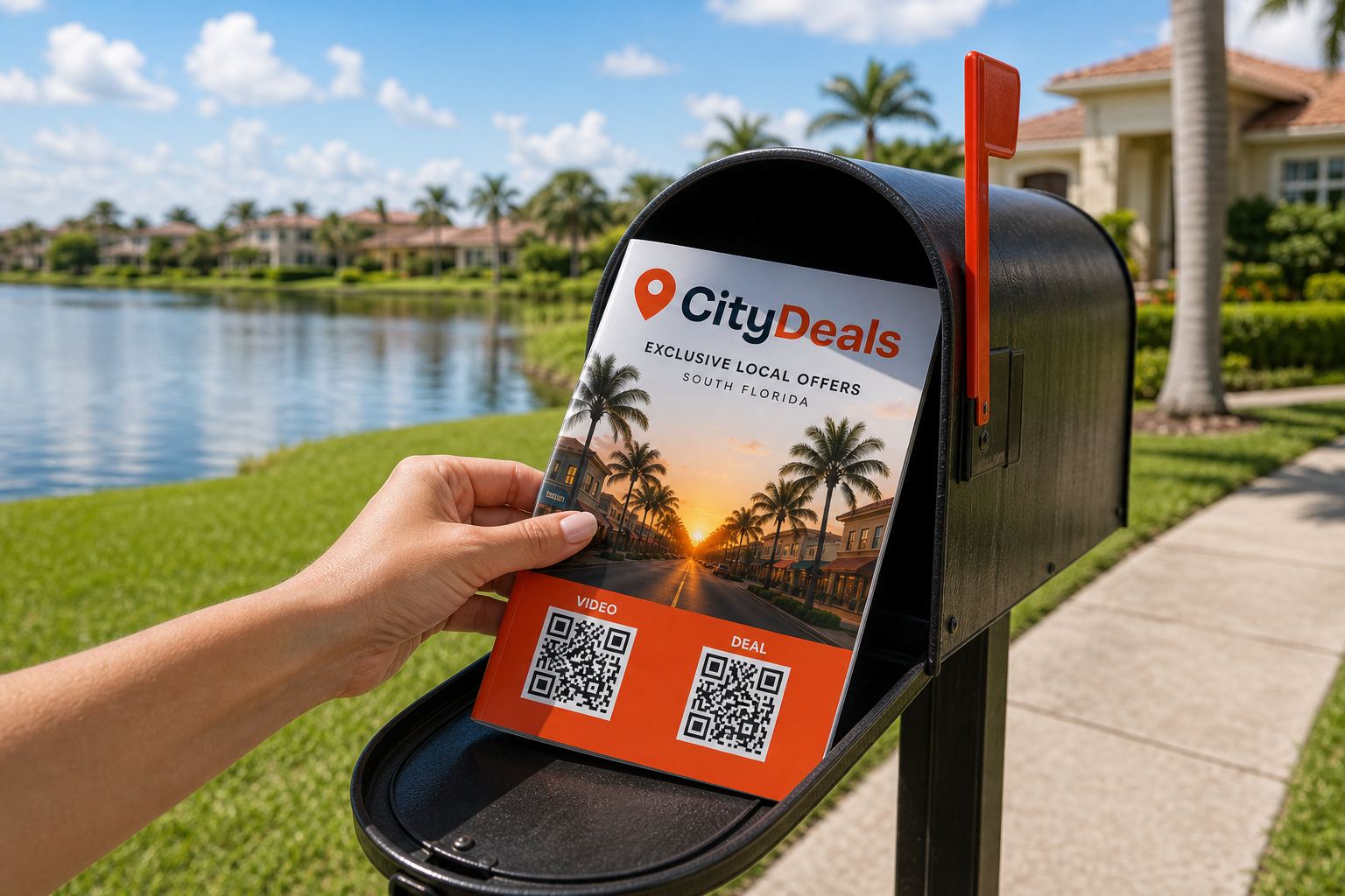 City Deals magazine in a Miami Lakes mailbox